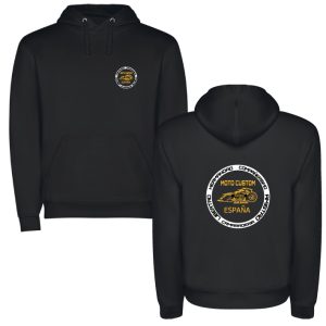 Sudadera Negra Capucha Unisex